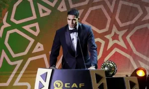 Vượt qua Salah, Hakimi giành Bóng Vàng châu Phi